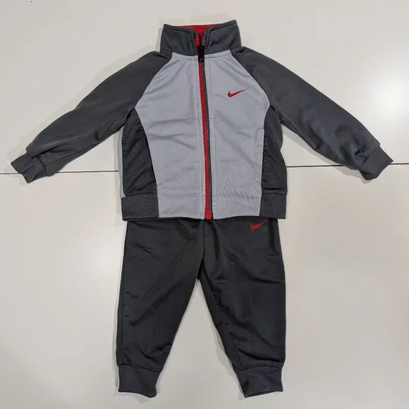 Nike Toddler 2 piece Track suite set - Jacket and Jogger - Grey - Picture 3 of 12